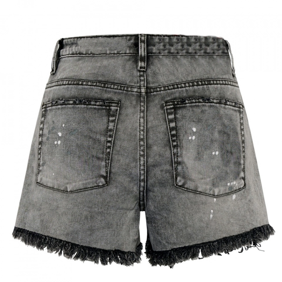 Acid washed denim shorts (2)
