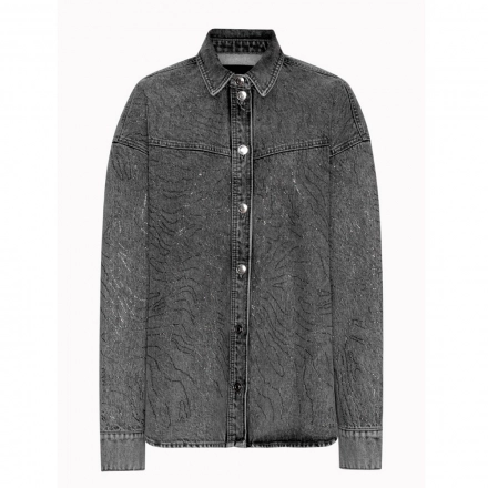 All rhinestones Women's Denim Shirt All rhinestones Women's Denim Shirt