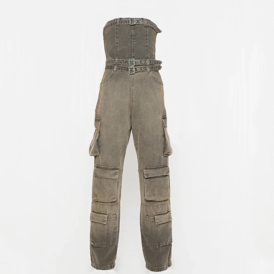 Cargo denim Top's +Pickling +Color denim