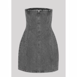 Denim dress-All rhinestones (2)