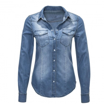 Denim Shirt-100%cotton Denim Shirt-100%cotton