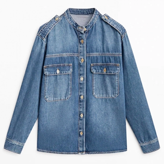 Denim Shirt-cotton denim