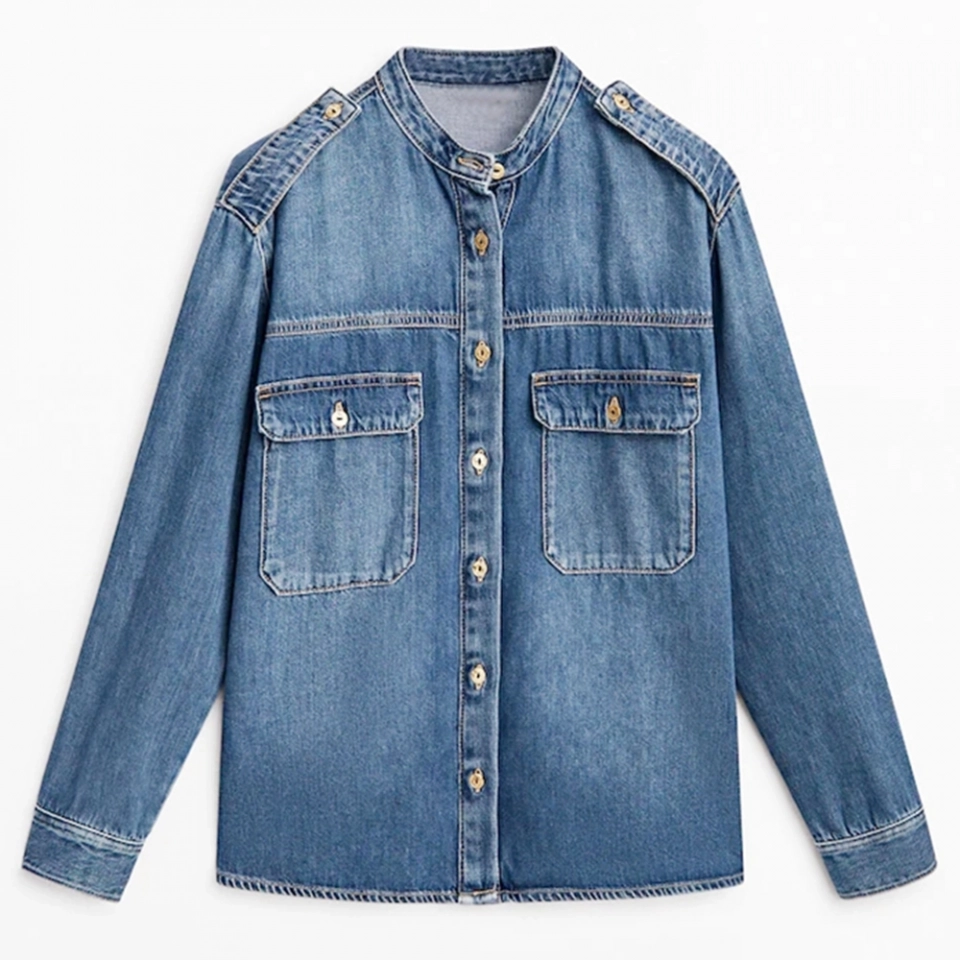 Denim Shirt-cotton denim
