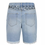 Denim shorts + Sparkly bead trim (3)