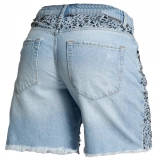 Denim shorts + Sparkly bead trim (4)