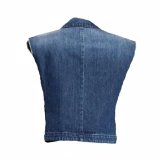 Denim suit collar vest (2)