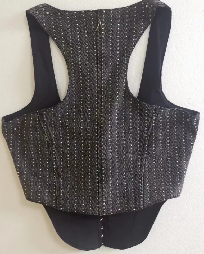 Denim Top's + All rhinestones (2)