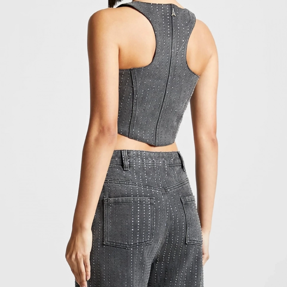 Denim Top's + All rhinestones (5)