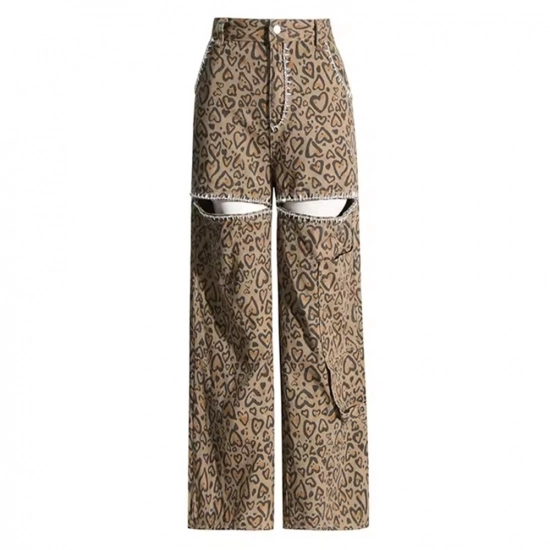 Digital printed trousers for women