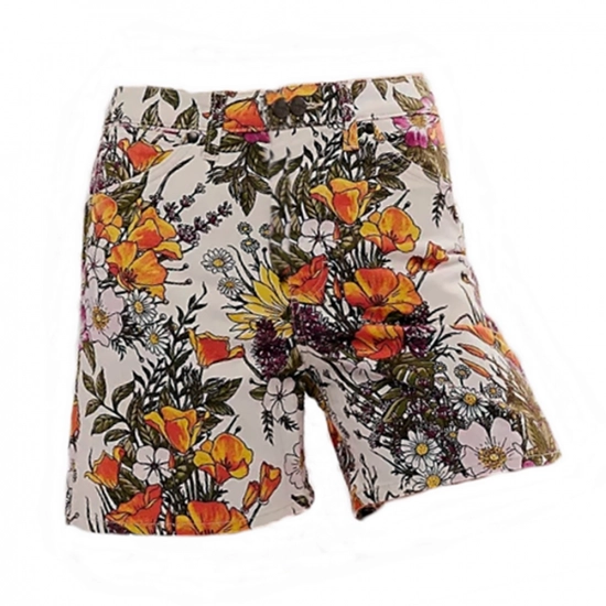 Women's short-Digital printing Twill