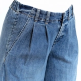 Elastic-waistband loose FIT jeans (4)