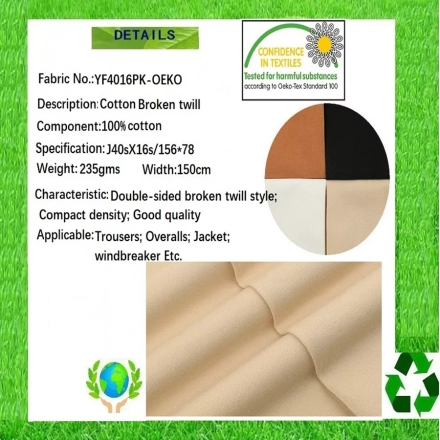 Oeko-Tex fabric
