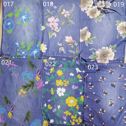 Tencel denim print fabric