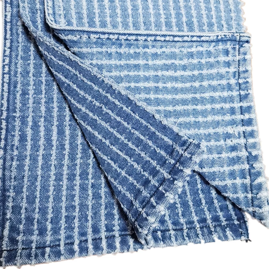 Laser denim fabric