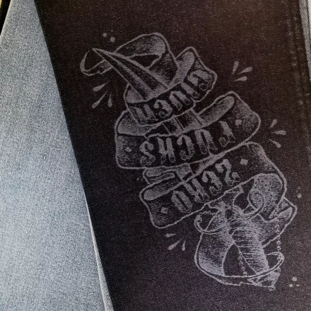 Laser printing fabric