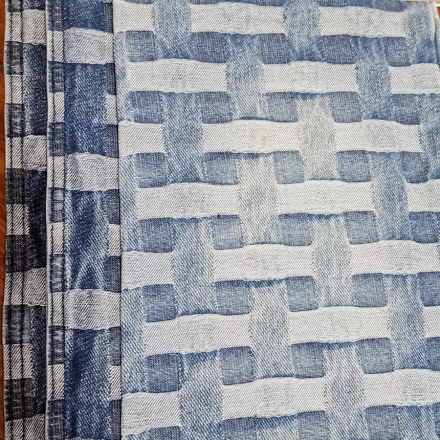 Jacquard denim fabric