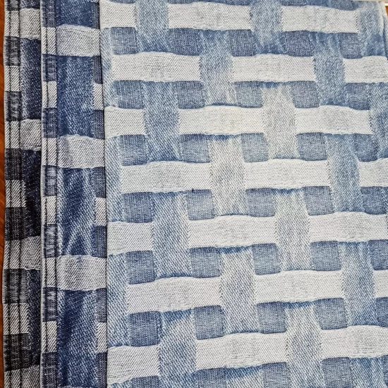 Jacquard denim fabric