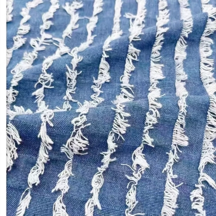 Jacquard denim fabric Jacquard denim fabric