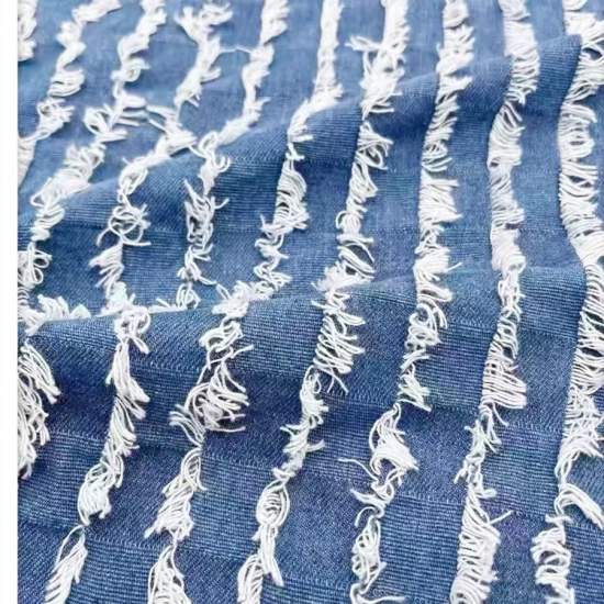 Jacquard denim fabric