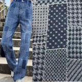 Jacquard denim fabric (4)