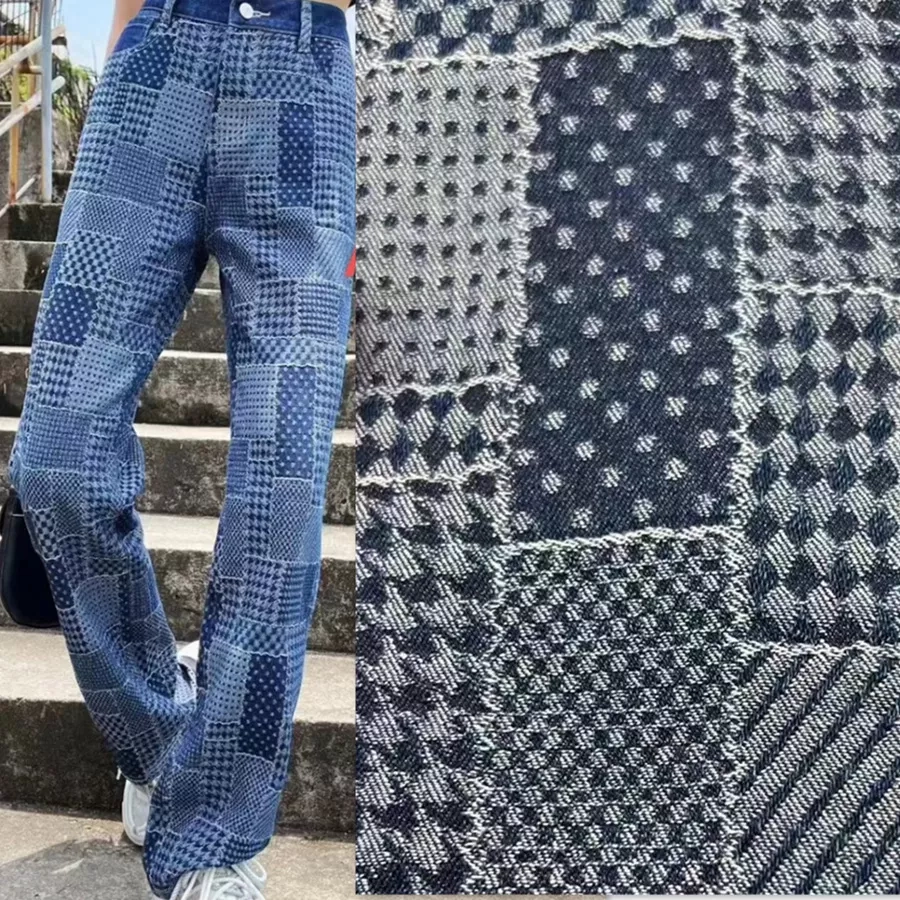 Jacquard denim fabric (4)