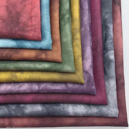 Dye-Tie denim and twill fabirc