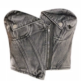 Fashion acid dye + zipper fashion TOP'S (3)