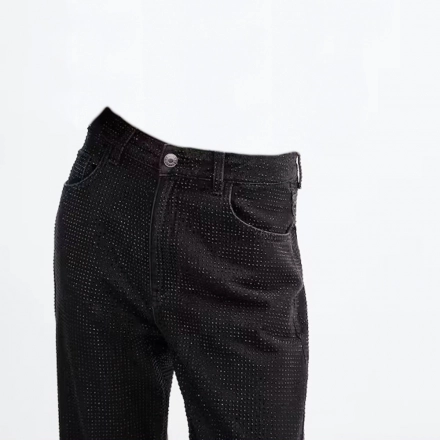 Full of rhinestones for Women's Jeans