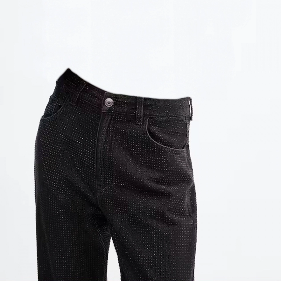 Full of rhinestones for Women's Jeans