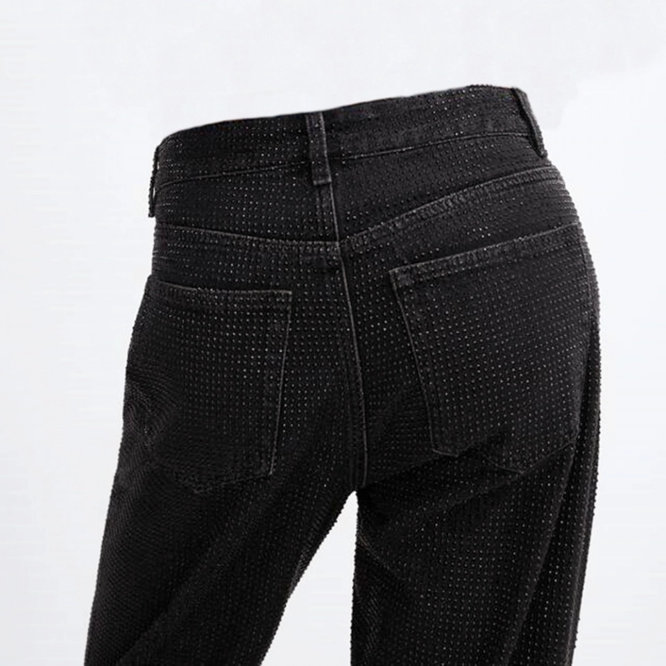 Full of rhinestones for Women's Jeans (3)