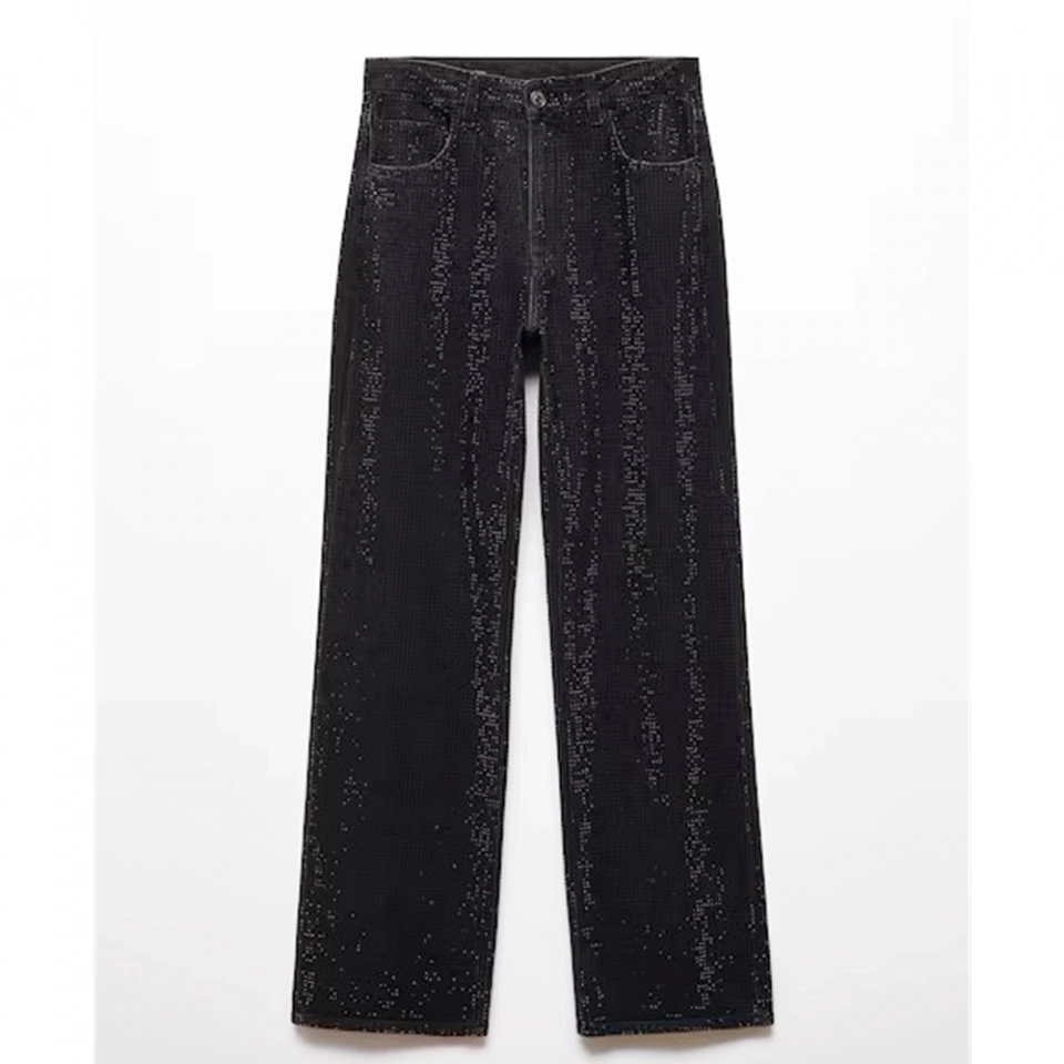 Full of rhinestones for Women's Jeans (4)