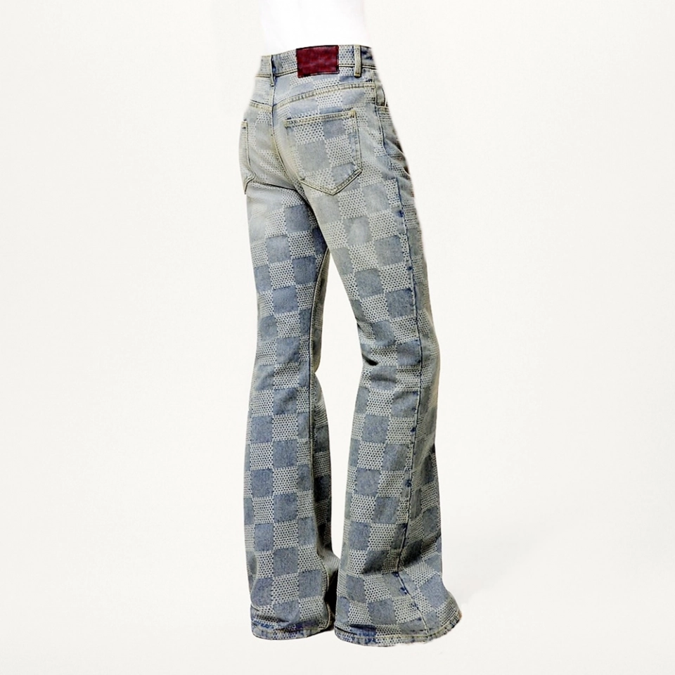Jacquard denim Men's Jeans (3)