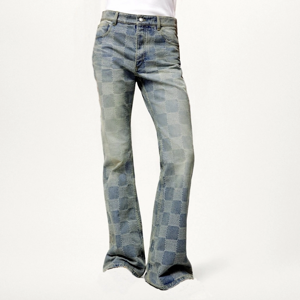 Jacquard denim Men's Jeans (4)