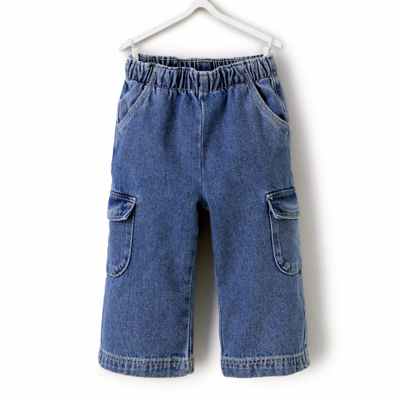 Kids Cargo Denim Jeans