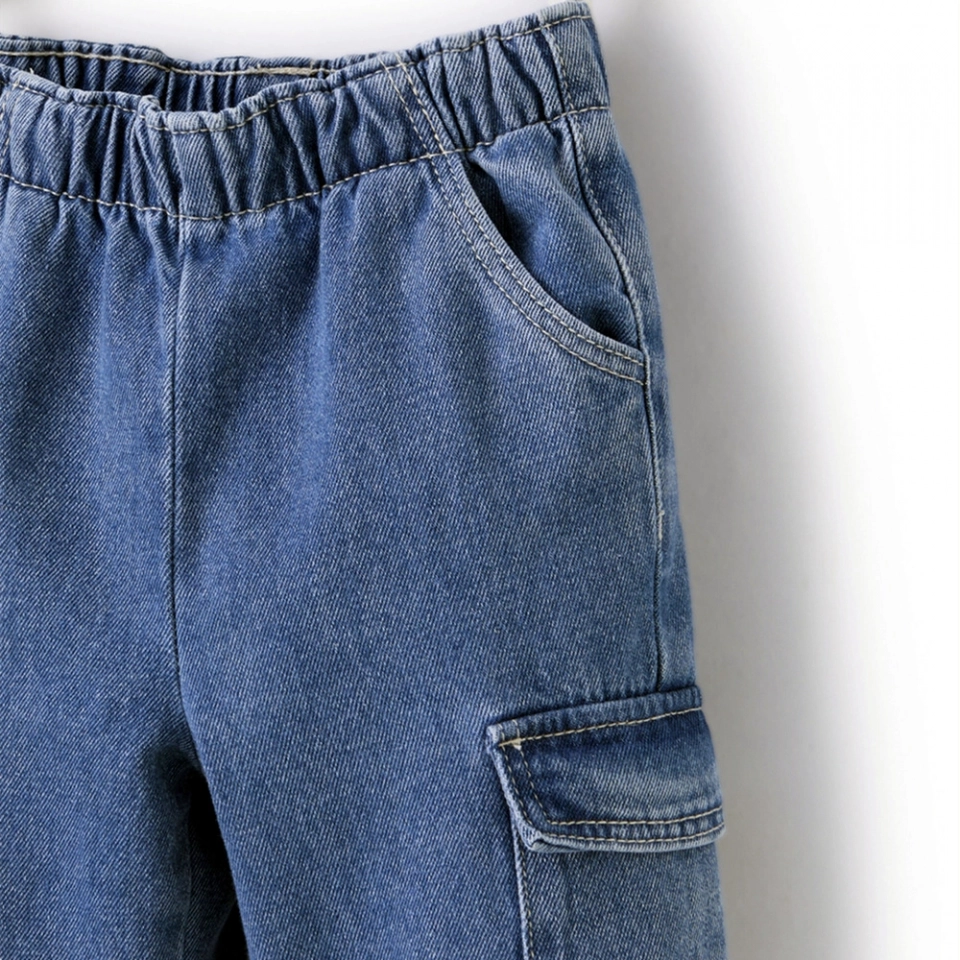 Kids Cargo Denim Jeans (2)