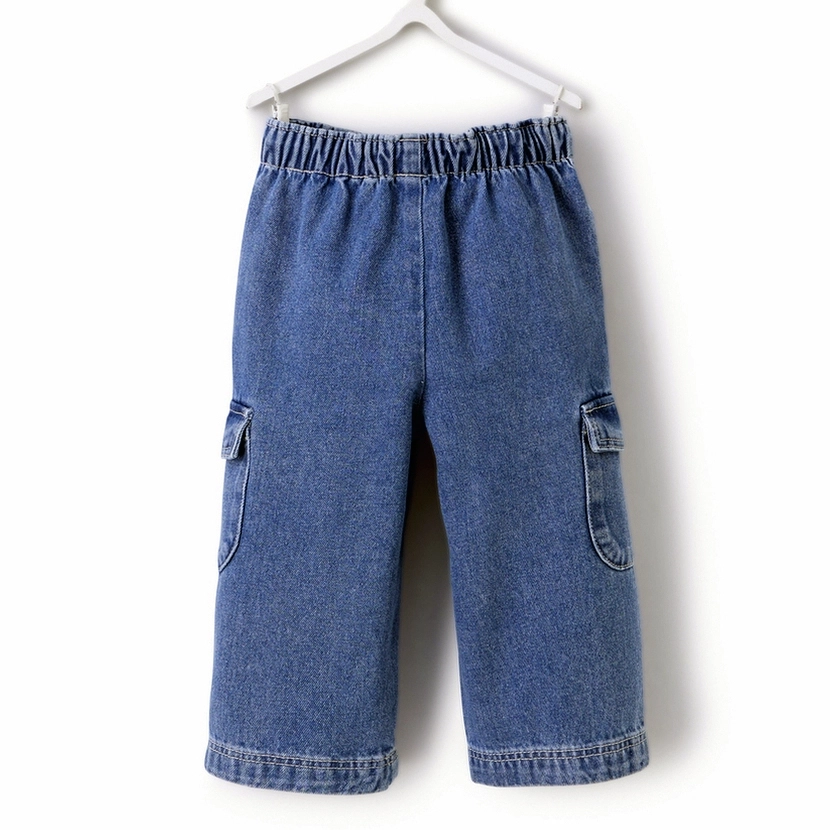 Kids Cargo Denim Jeans (3)