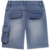 Kids Cargo Short Stretch Denim (2)