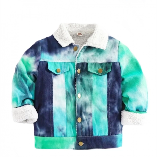Kids Denim +Lamb wool Jacket