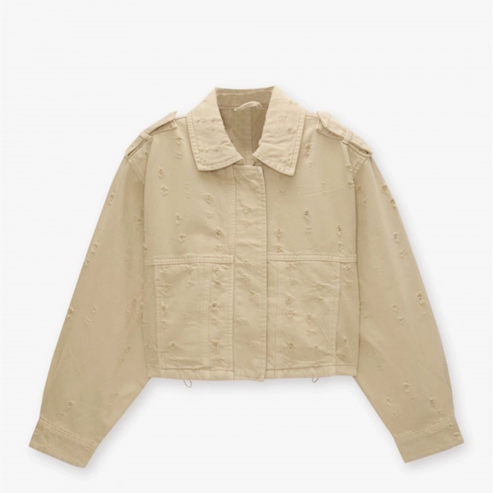 Ladie's Woven Jacket-Cotton Twill