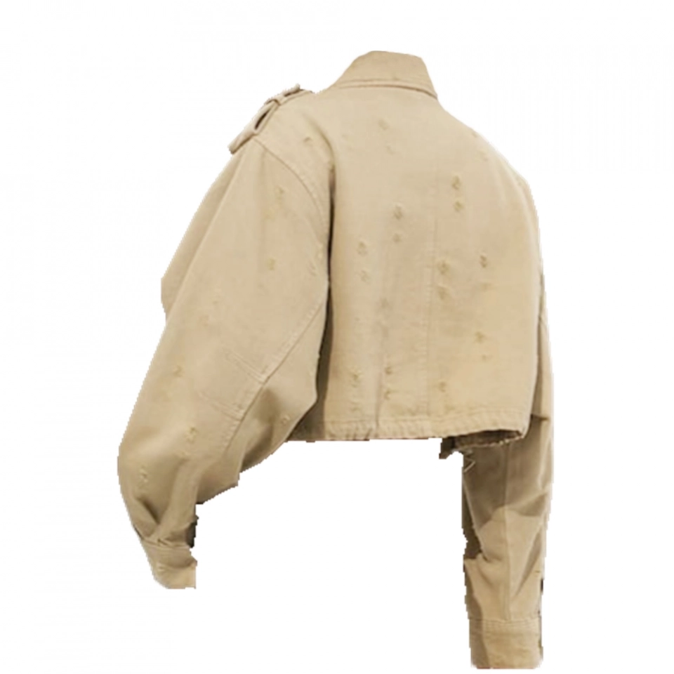 Ladie's Woven Jacket-Cotton Twill (3)