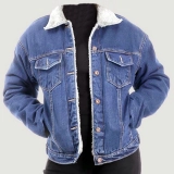 Lamb fleece denim jacket (4)