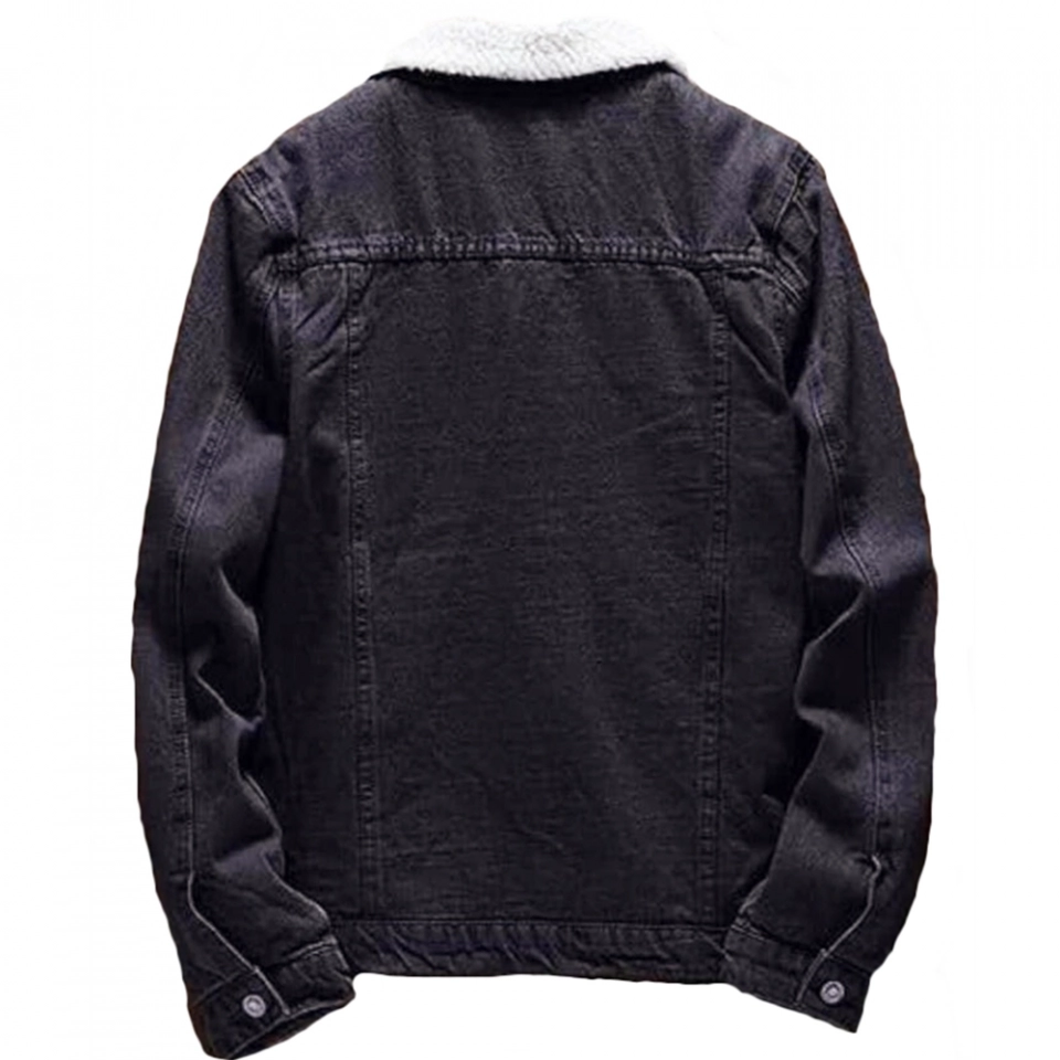 Lamb fleece denim jacket (5)