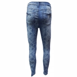 Laser print for women's stretch Jeans (2)