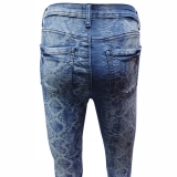 Laser print for women's stretch Jeans (4)