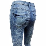 Laser print for women's stretch Jeans (5)