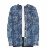 Laser printed denim shirt for men (2)
