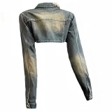 Long sleeve short denim jacket (3)