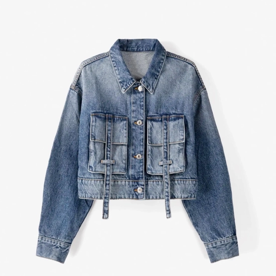 Men's Denim Jacket-Cargo Men's Denim Jacket-Cargo