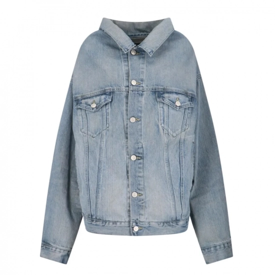Men's  Denim Jacket-Irregular cutting