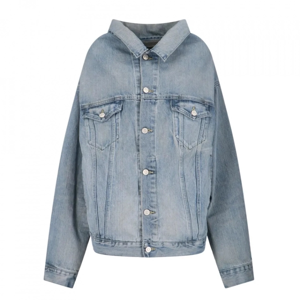 Men's  Denim Jacket-Irregular cutting
